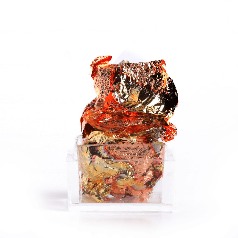 Feuilles d'or - multi rose
