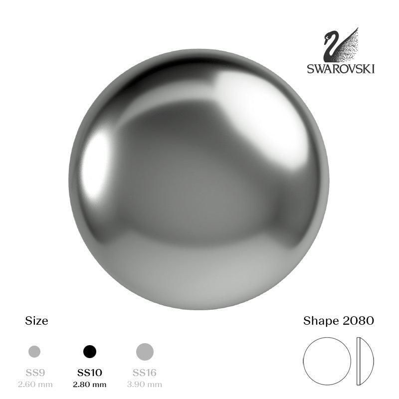 SS10 Crystal Chrome V - 100 pcs
