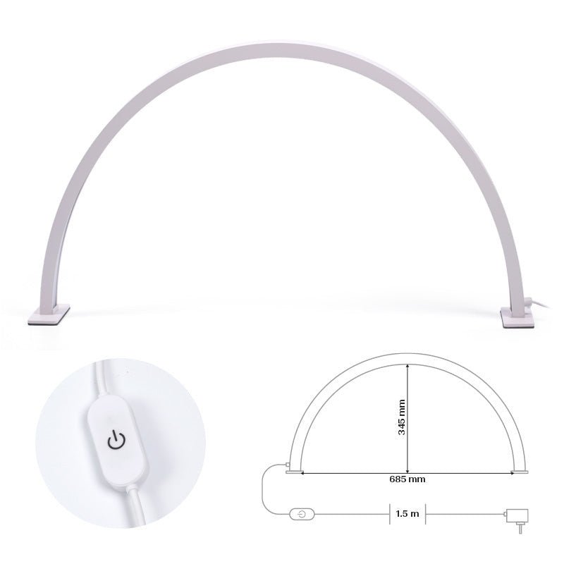 lampe table demi-lune