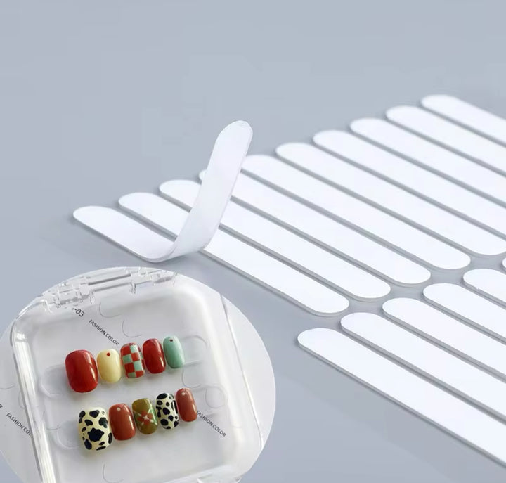Adhesif ruban pour presentoir ongles