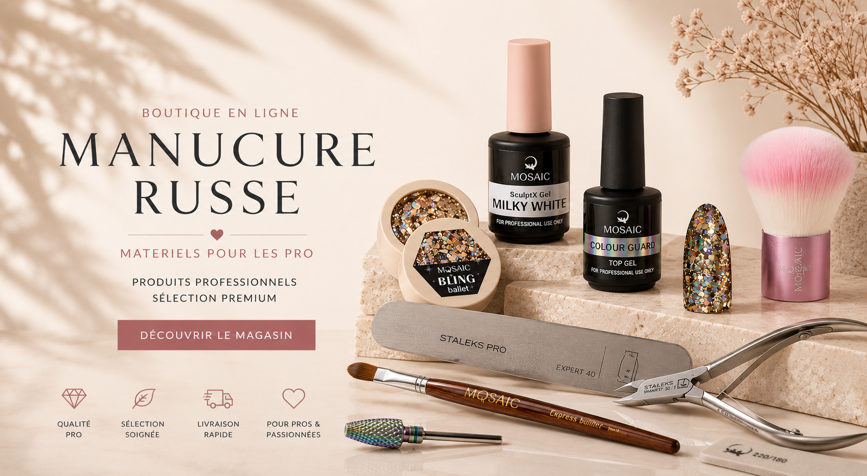 mosaic produits manucure russe 