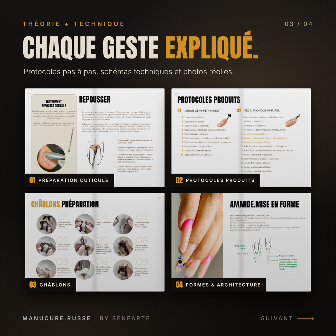 Book prothésie ongulaire Manucure Russe - Guide Complet
