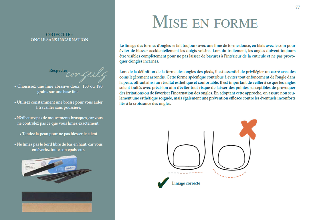 LIVRET DE FORMATION PEDICURE