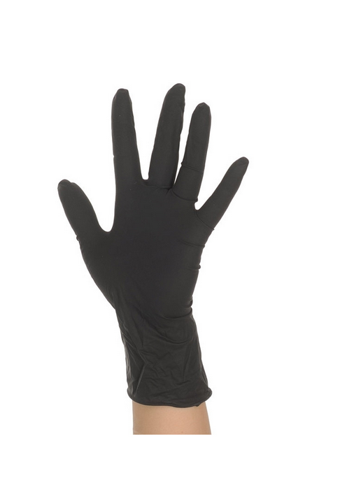 Gants latex noir sans poudre - Dragon Skinz - Boite de 100