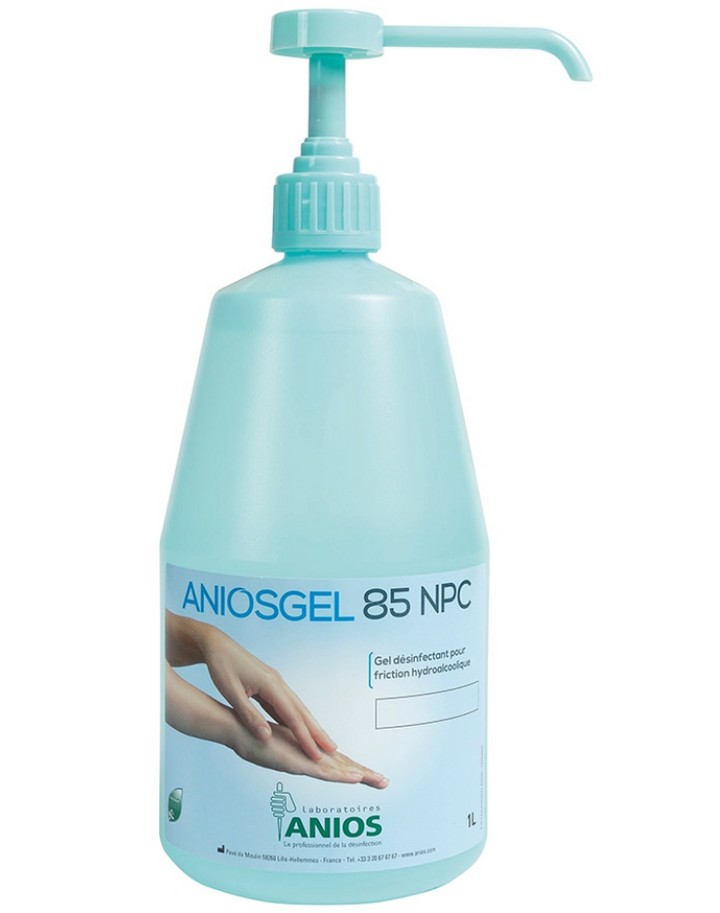Gel hydroalcoolique - Aniosgel 85 NPC ANIOS - 300 ml
Désinfection des mains par friction