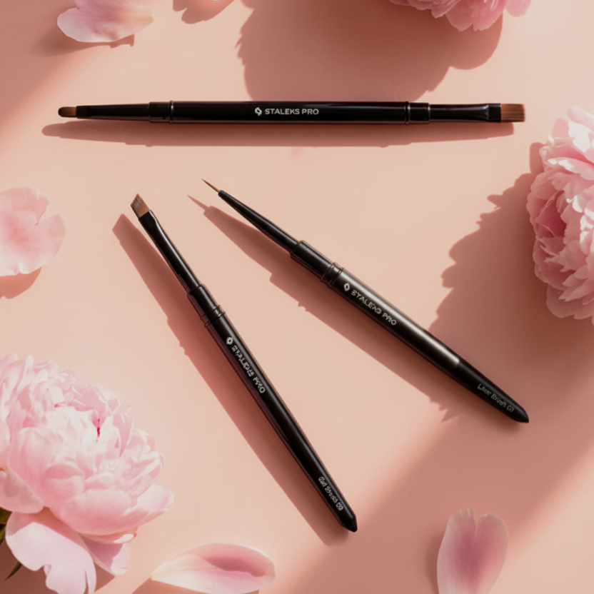 Staleks pinceaux gel design manucure russe