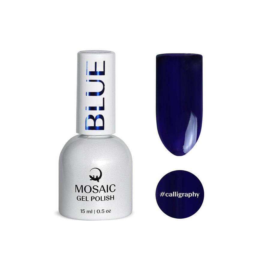 VSP vernis semi-permanent calligraphy blue bleu mosaic strasbourg ongle pas cher 