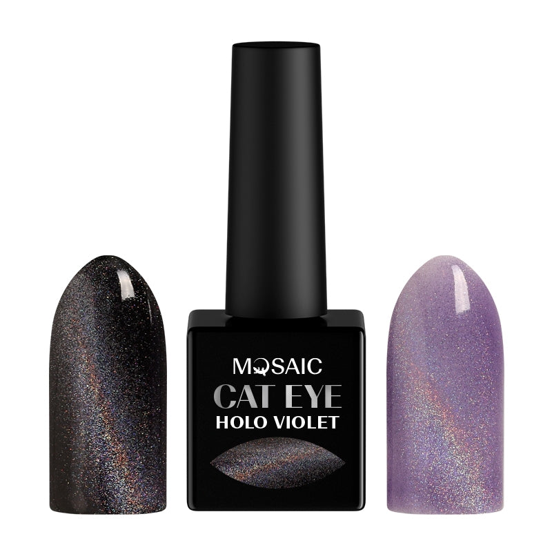 cat eye holo violet mosaic ongle pas cher strasbourg 
