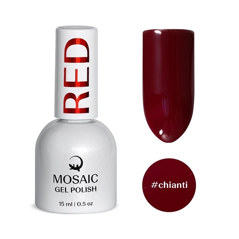 VSP vernis semi-permanent chianti red rouge  mosaic strasbourg ongle pas cher 