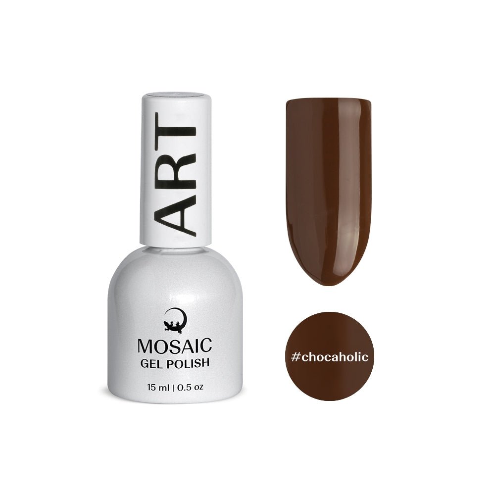 VSP vernis semi-permanent chocaholic art marron  mosaic strasbourg ongle pas cher 