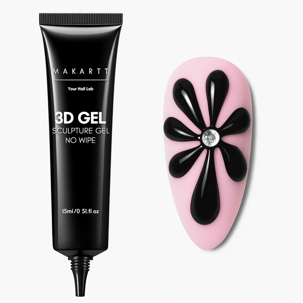 Gel 3D no wipe pour nailart - MANUCURE RUSSE