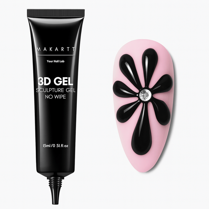 Gel 3D no wipe pour nailart - MANUCURE RUSSE