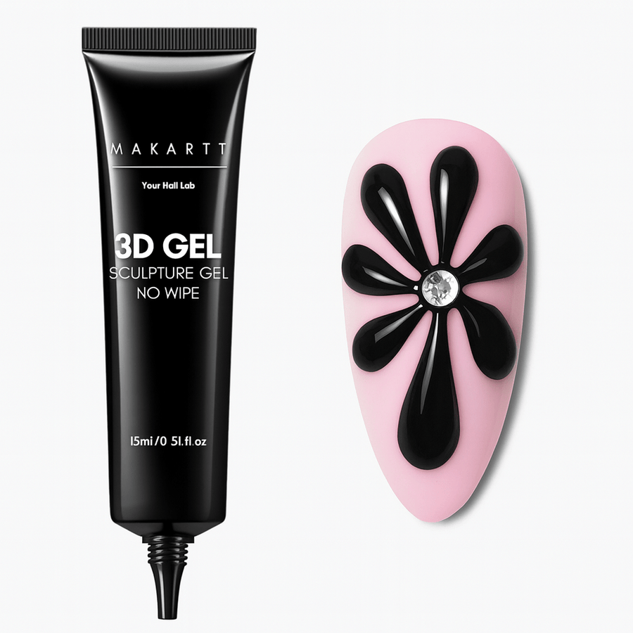 Gel 3D no wipe pour nailart - MANUCURE RUSSE