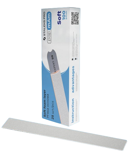 Abrasifs jetables avec un mousse pour base droite soft 20 (25pcs)