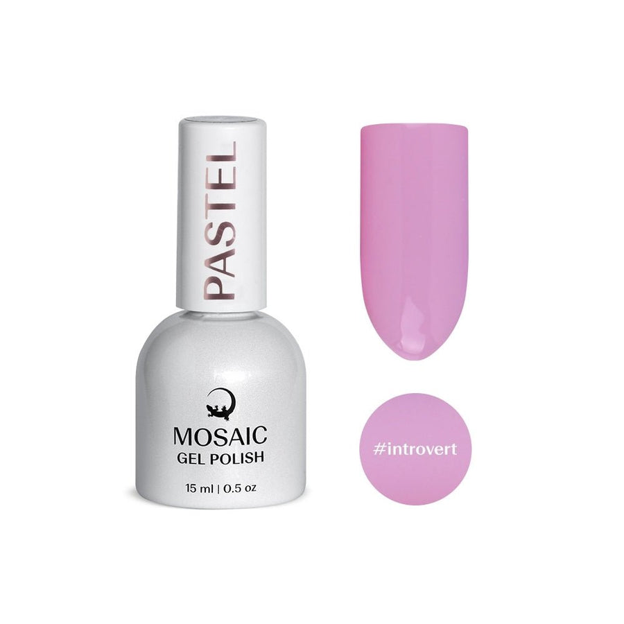VSP vernis semi-permanentintrovert pastel rose/ violet mosaic strasbourg ongle pas cher 
