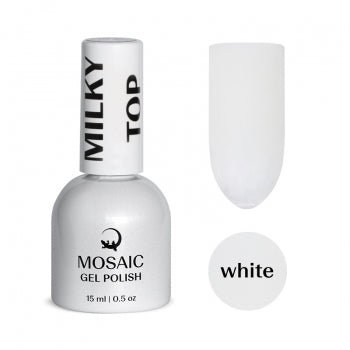 top coat milky white  mosaic strasbourg ongle pas cher 