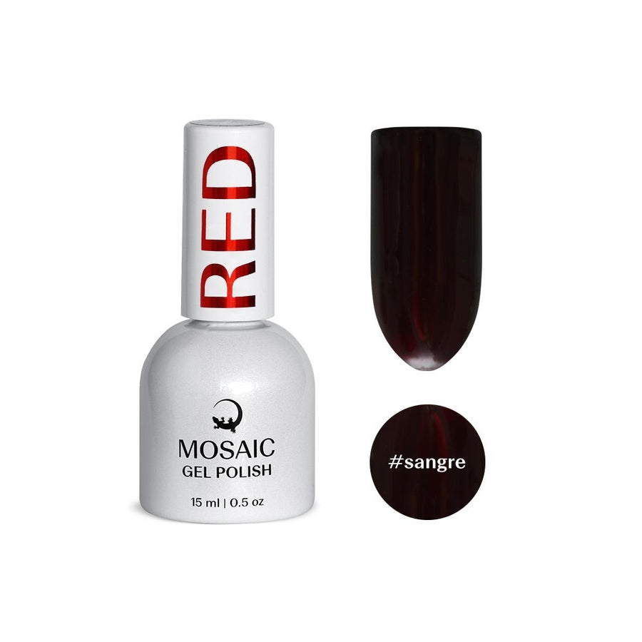 VSP vernis semi-permanent sangre red rouge blanc mosaic strasbourg ongle pas cher 
