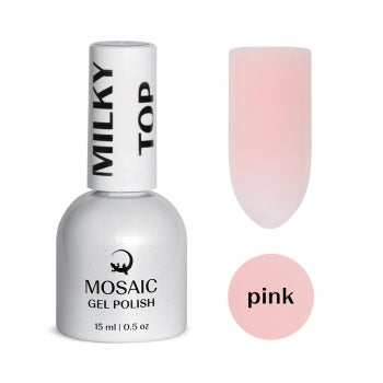 top coat milky pink mosaic strasbourg ongle pas cher