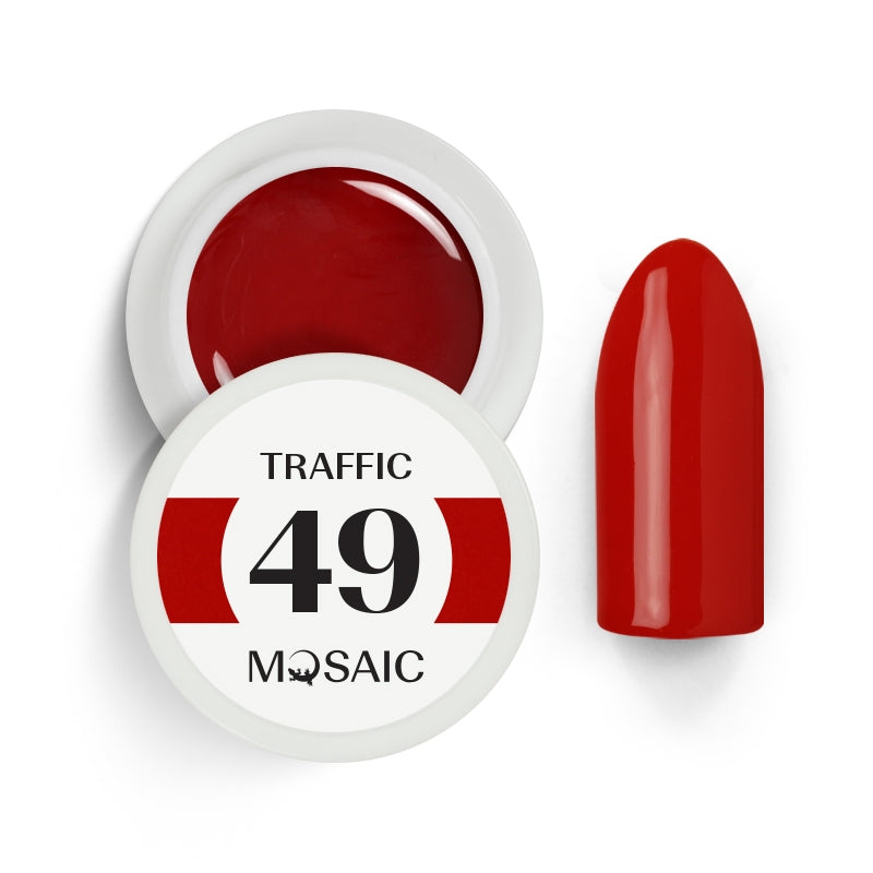 VSP vernis semi permanent rouge 49 traffic mosaic strasbourg  ongle pas cher 