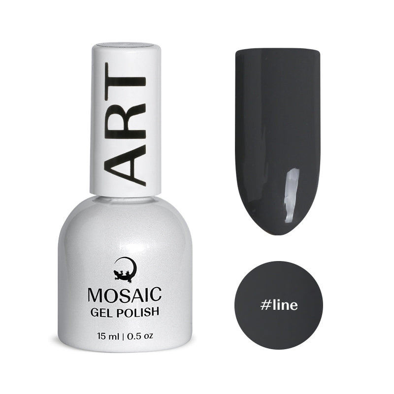 VSP vernis semi-permanent line art gris  mosaic strasbourg ongle pas cher 
