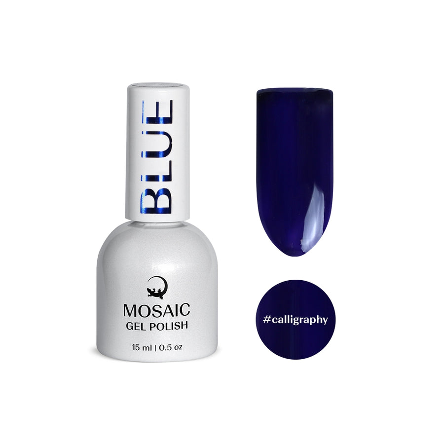 VSP vernis semi-permanent calligraphy blue bleu mosaic strasbourg ongle pas cher 