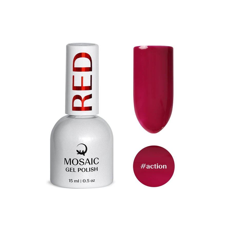 VSP vernis semi-permanentaction red rose  mosaic strasbourg ongle pas cher 