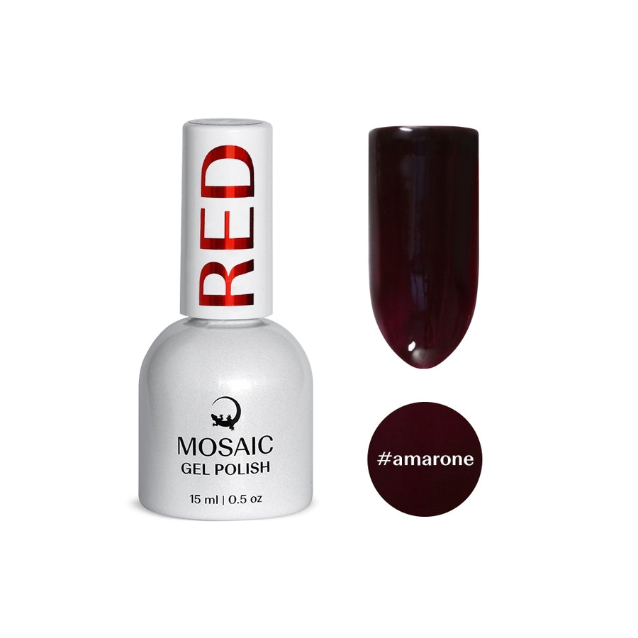 VSP vernis semi-permanent amarone red rouge mosaic strasbourg ongle pas cher 