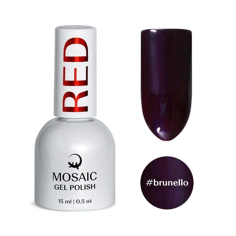 VSP vernis semi-permanent brunello red violet mosaic strasbourg ongle pas cher 