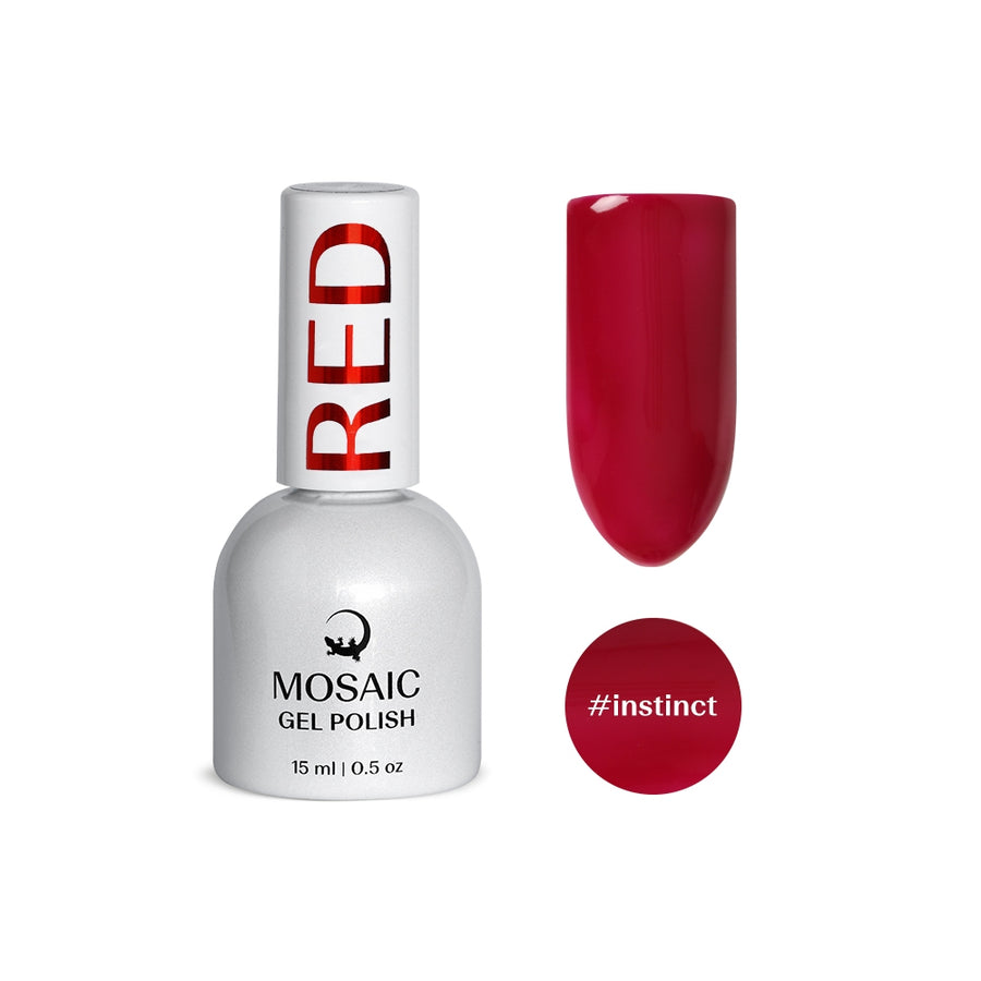 VSP vernis semi-permanent instinct red rouge  mosaic strasbourg ongle pas cher 
