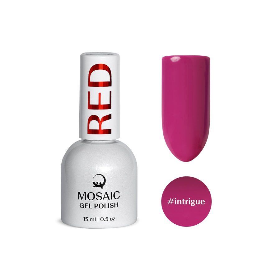 VSP vernis semi-permanent intrigue red rose mosaic strasbourg ongle pas cher 