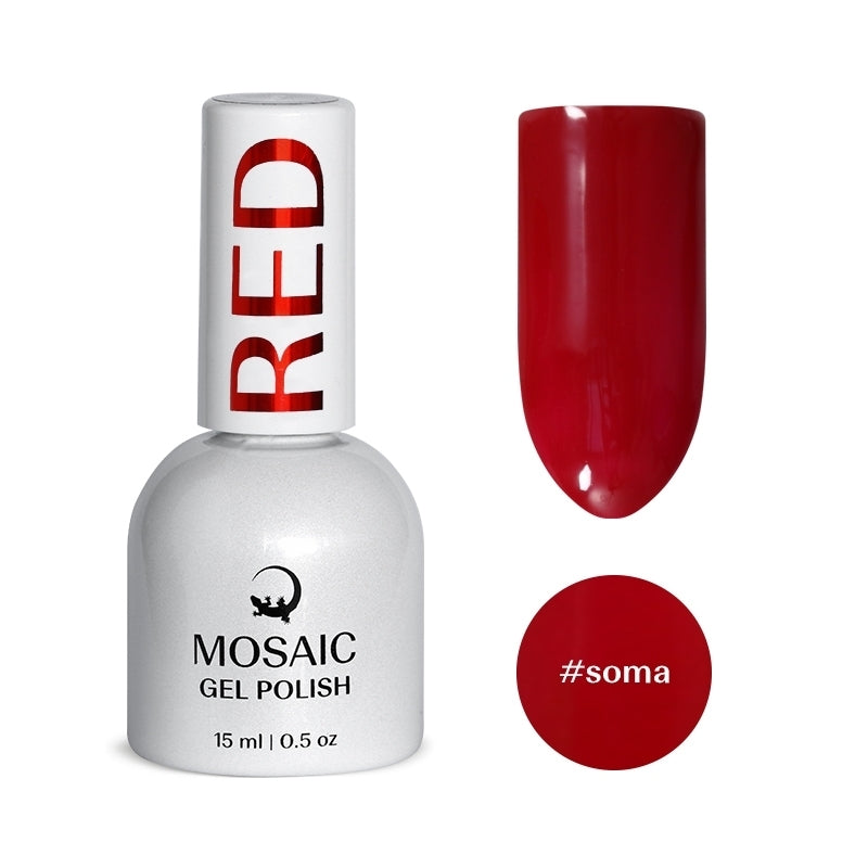 VSP vernis semi-permanent soma red rouge  mosaic strasbourg ongle pas cher 