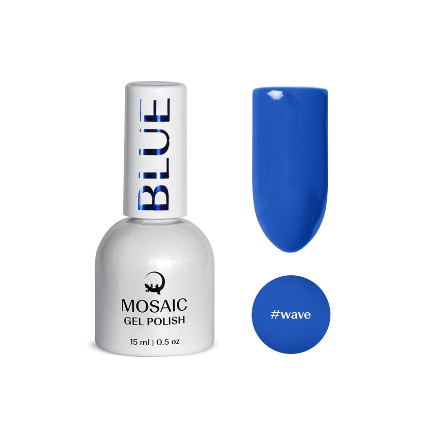 VSP vernis semi-permanentwave blue bleu  mosaic strasbourg ongle pas cher 