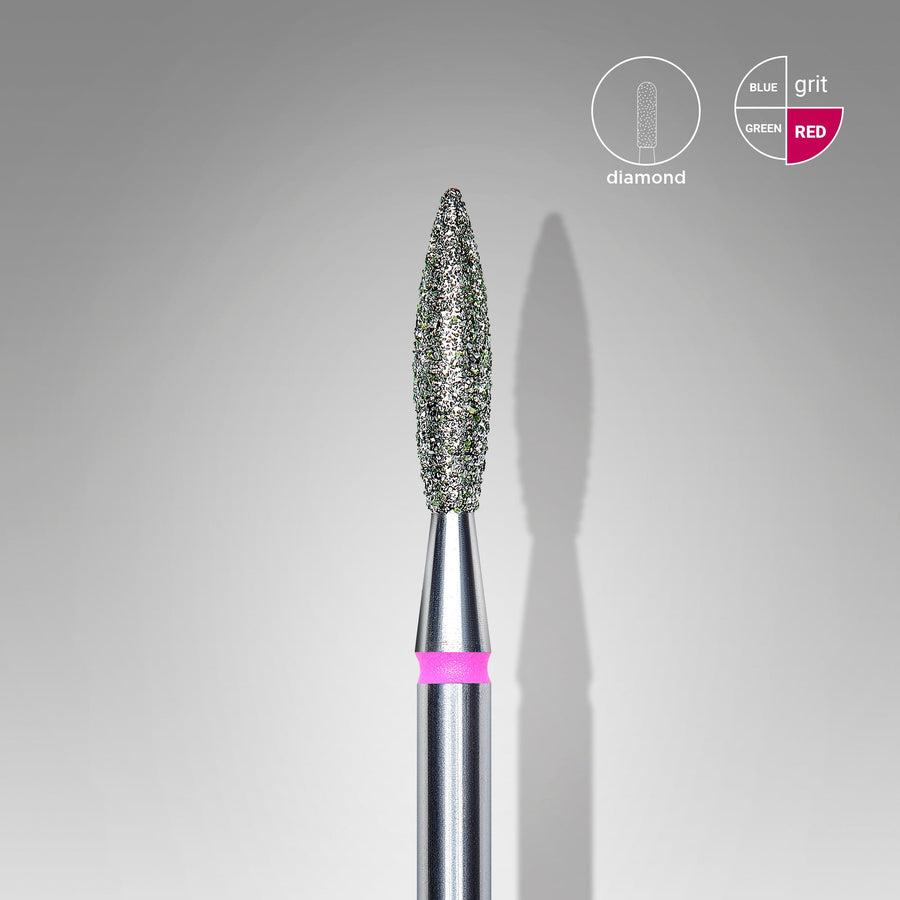 Fraise Diamant Flamme Grain Fin 2.3 mm - Manucure Russe Professionnelle - MANUCURE RUSSE
